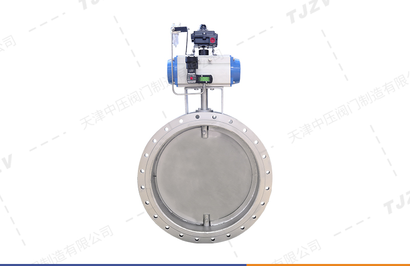 气动通风法兰蝶阀